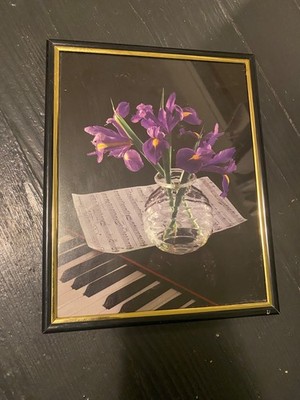 framed art print featuring a still-life composition