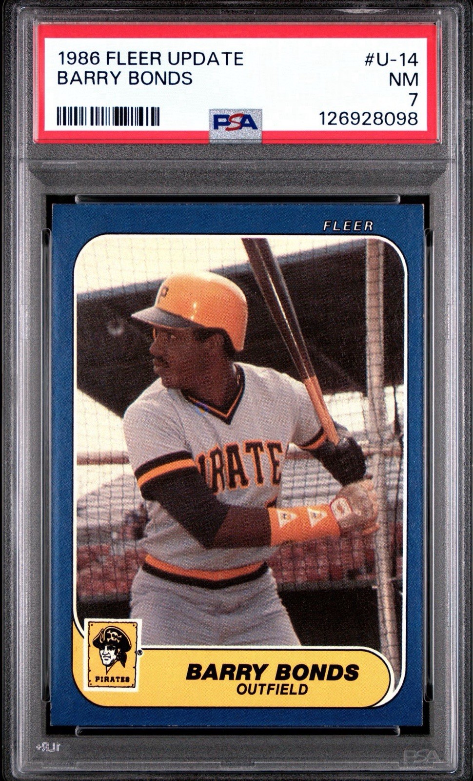 1986 Fleer Update - Barry Bonds #U-14 (RC)