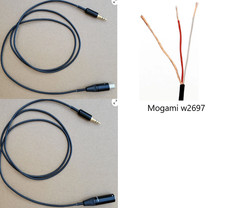 MINI XLR Male Female to 3.5mm 1/8 Mogami 2697 3-pin iphone Audio 1-20'ft