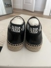Nwb Givenchy Paris Black Leather Espadrilles sz 37 — photo 3