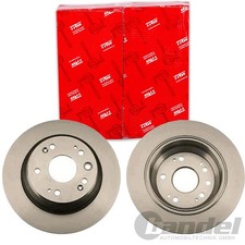 2X TRW BREMSSCHEIBEN 282mm VOLL HINTEN PASSEND FÜR HONDA ACCORD | DF4431