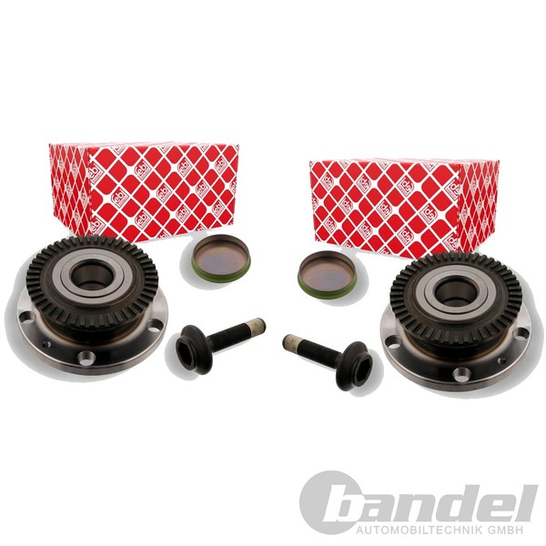 2X Febi Bilstein Radlager Satz Hinten Beidseitig Passend FÜR Audi A4 Seat Exeo-image