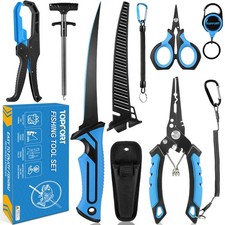 Fishing Gear Tool Kit - 7PC Saltwater Fishing Pliers Set - Fishing Equipment ...