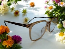 Ray-Ban RB 7185F Brown Transparent Eyeglasses Frames, 145mm