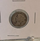 1918-d . Mercury Dime . Original Old Silver Dime - see description