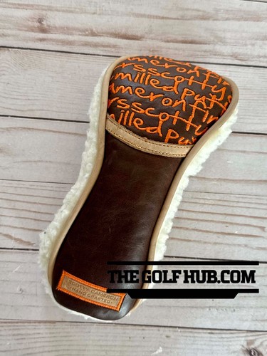 *NEW* Scotty Cameron Hand Crafted Hand Brown Leather Grafitti Hybrid Headcover
