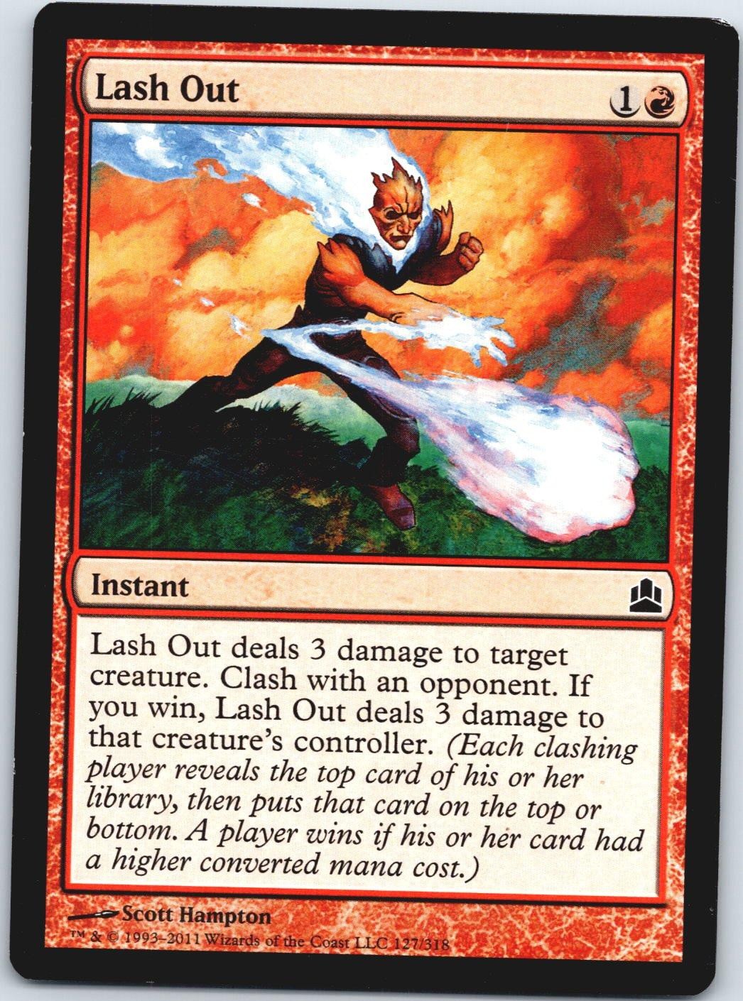 Lash Out Commander CMD 127 NM MTG Card