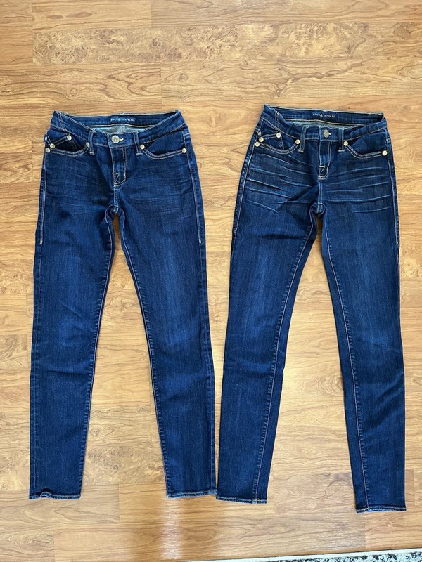 Rock & Republic Berlin skinny jeans, 2 pair, size 2L & 2M, Great Condition