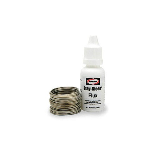 Harris StayBrite Silver Bearing Solder & Stay Clean Liquid Flux Kit