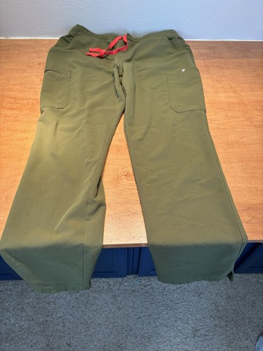 Pantalon skinny gommage Figs Yola taille L vert fougère collection technique - Photo 4/6