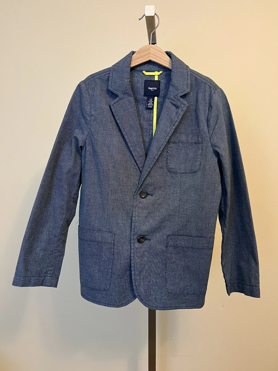 GAP Kids Boys Blue Blazer Jacket Size 8 9 Years eBay