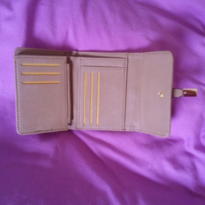Cartera para Mujer Monedero Billetero y Tarjetero Estilo Europeo Piel de Vacuno 