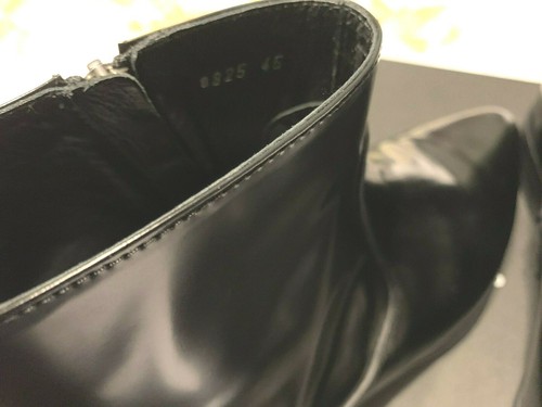 Disfraz Nacional Hombre Botas Cuero Negro Cremallera Hecho a Mano en Italia 11 - Imagen 9 de 10