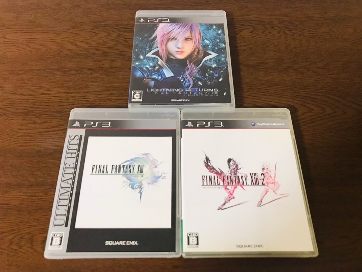 Set of 3) Final Fantasy XIII 13-2 Lightning Returns Sony