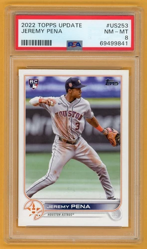 JEREMY PENA 2022 Topps Update # US253 Rookie RC PSA 8 NM-MT