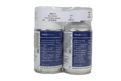Original Ford Autolack je 250ml Chroma Blau Metallic + 1K Klarlack 2584311
