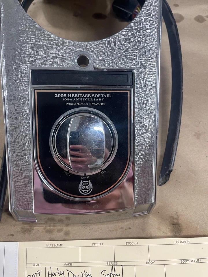Harley Davidson Softail 2008 105 aniversario tablero Ay11125 Foto 2 de 4