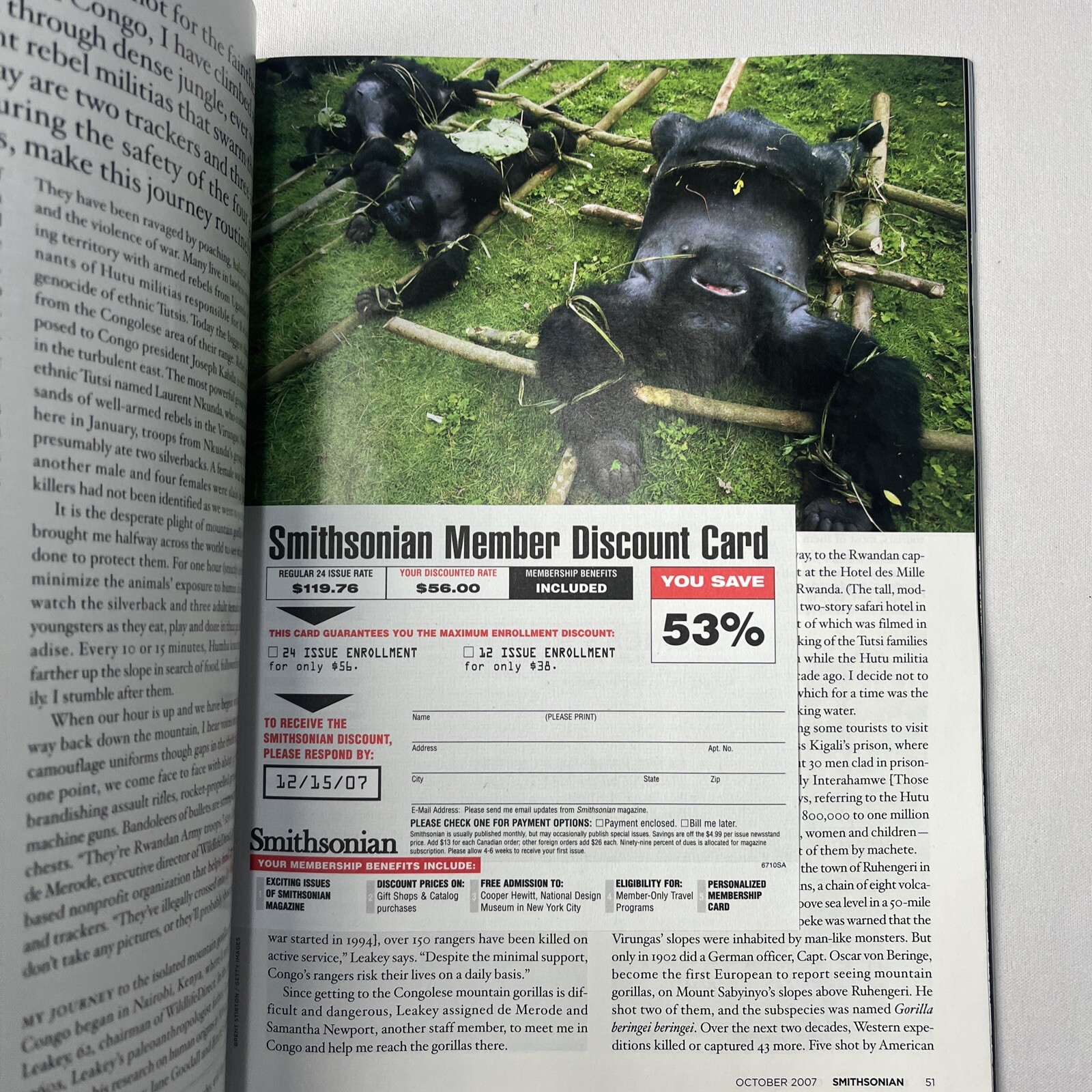 Smithsonian magazine October 2007/ Denizens Of The Deep | eBay