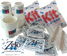 KIT Cortesia Accessori per Caffè Monodose Bicchieri Palette Bustine Zucchero ECO