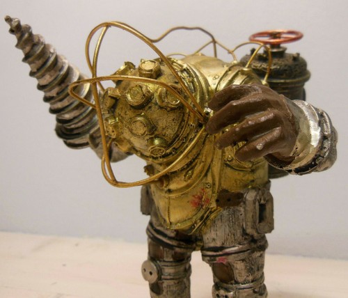 Statua Big Daddy da Bioshock Collector's Edition XBOX 360 alta 15 cm. - Foto 2 di 7