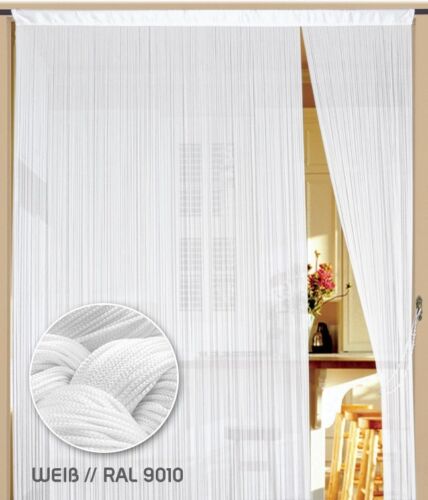 Fadenvorhang Vorhang Gardine Kaikoon 90 cm x 240 cm weiß (BxH) Farbe weiß - Bild 1 von 3