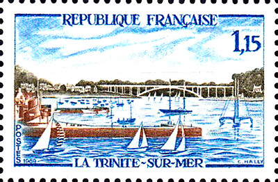 Briefmarken-Set Frankreich 1969 Tourismus – Postfrisch ** MNH, Komplett 1651-1653