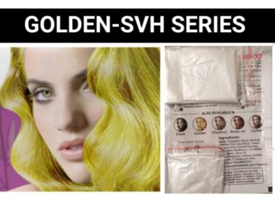 5 PCS GOLDEN PLANTS HERBAL HAIR DYE SHAMPOO-COLOR GRAY HAIR-LONG LASTING COLORS