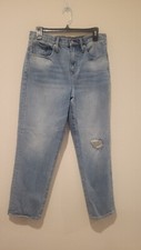 J. Crew Slouchy Boyfriend Jeans Denim High Rise Blue 28X27 Light Wash Straight