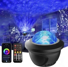 Projector Galaxy Starry Sky Light Ocean Star Party Speaker LED Lamp w/Remote USB
