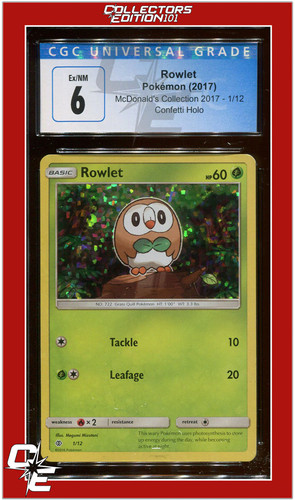 Rowlet graded CGC 6 for sale on eBay