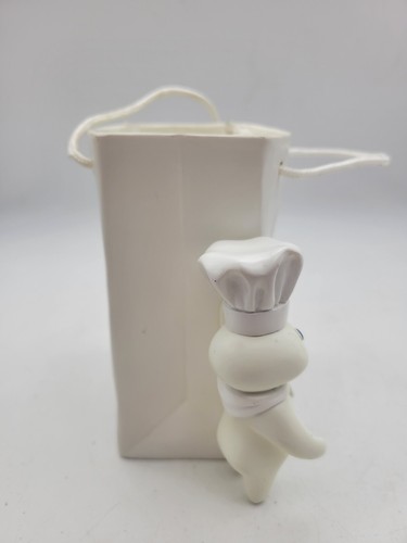 2004 Pillsbury Doughboy Counter Top/Desk Organizer Holder Pencil Ceramic Bag - Picture 3 of 8
