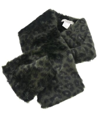 CHARLOTTE SIMONE Scarf GreenxBlack(Leopard pattern) 2200525367062 - Main Image