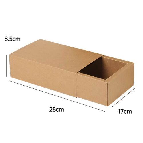 25PCS Kraft Paper Drawer Box Packaging Gift Storage Organiser Small Kraft Boxes - Picture 8 of 26