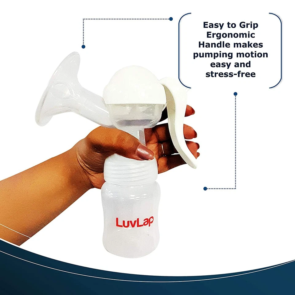 LuvLap Manual Breast Pump, 3 Level Suction Adjustment  - Image 3 of 4