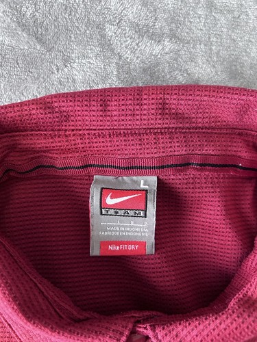 Vintage Nike South Carolina Gamecocks Mens Size Large Burgundy Nike Fit Dry Polo - Picture 4 of 9