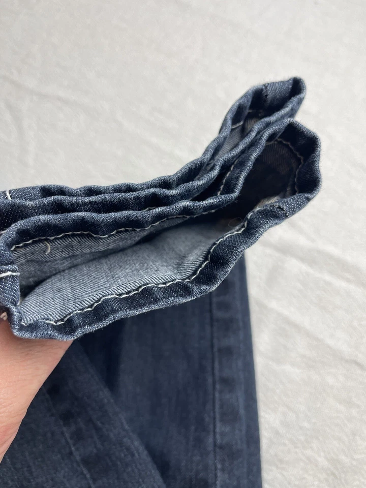 Pantalones de mezclilla ajustados de lavado medio informales de lavandería chinos para mujer talla 26 azules Foto 2 de 4