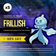 Frillish Male Pokemon #592 GO - x5 Bulk Bundl...