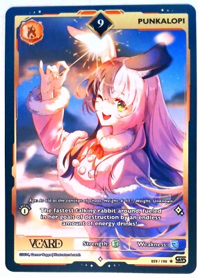 Punkalopi PL9 (Regular) 059/190, 1st Edition, Rising Stars, VCard