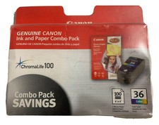 Canon CLI-36 Ink 4"x6" Paper Combo Pack For Pixma Mini260