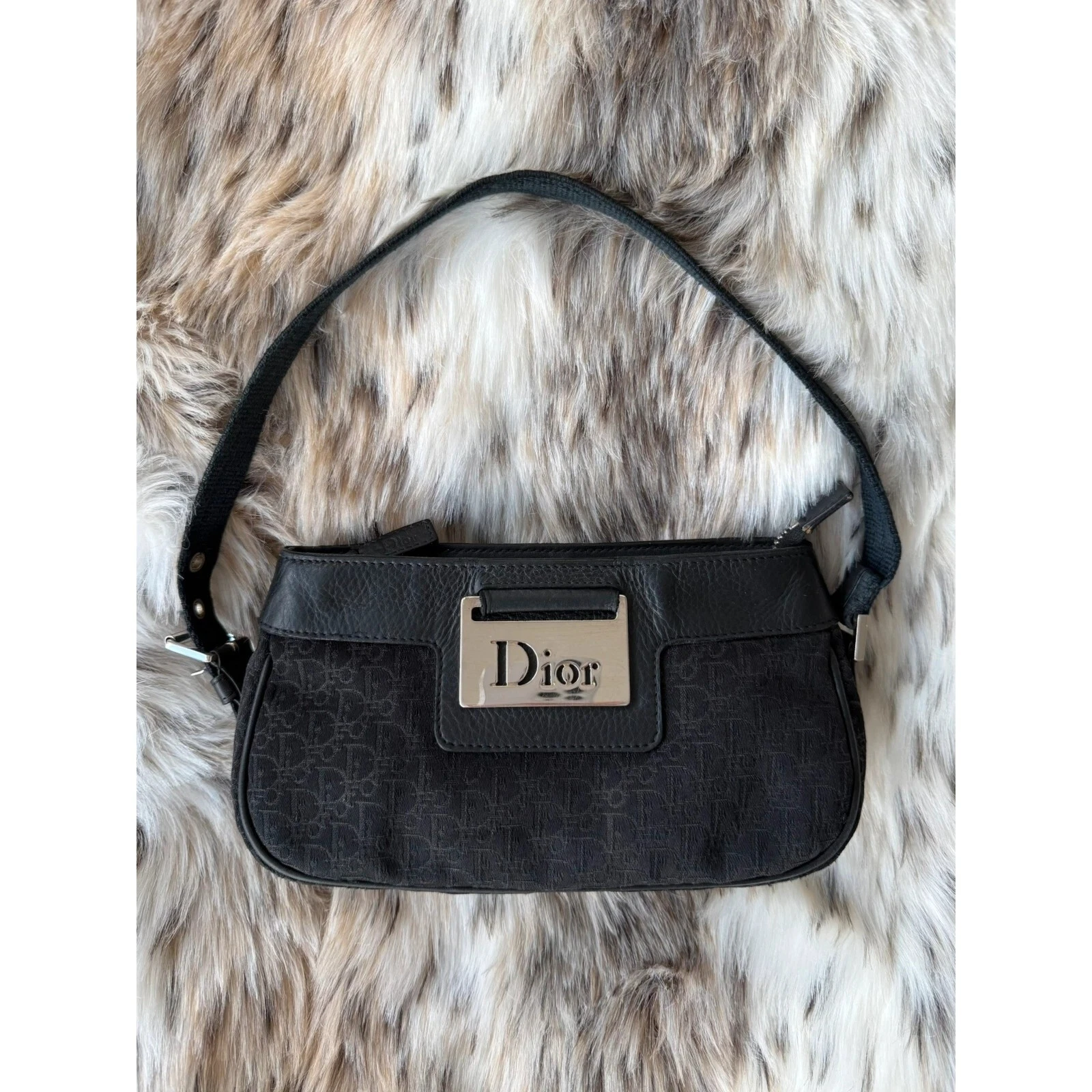 Mini sac Dior monogramme