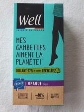 Collant opaque bleu nuit 50D mes gambettes aiment la planète Well