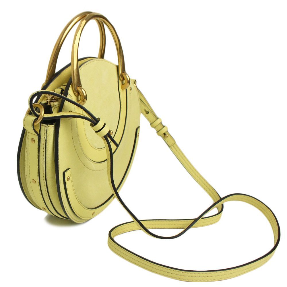 Chloe Pixie Crossbody Handbag Leather Suede Yellow wi… Gem