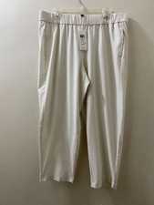 NWT 168 Eileen Fisher Bone Lightweight Washable Stretch Crepe Ankle Pant S