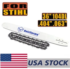 US Holzfforma 36 .404 .063 104DL Guide Bar & Saw Chain Combo For Stihl Chainsaws
