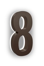 5 Inch House Numbers ABS-Polymer Premium Quality Backlit LED 5000K Illuminate...