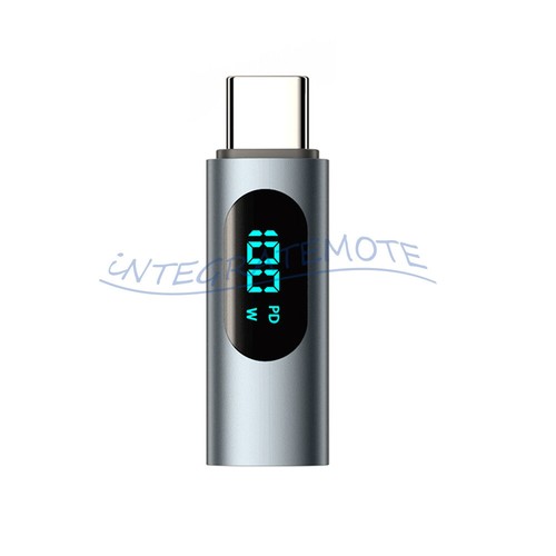 LED Display PD 100W USB C to Type C Adapter Type-C Male to Female Converter - Bild 8 von 20