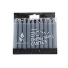 Mega Candles Unscented 4 Chime Spell Taper Candles Gray Set Of mega-candles-unscented-4-chime-spell-taper-candles-gray-set-of