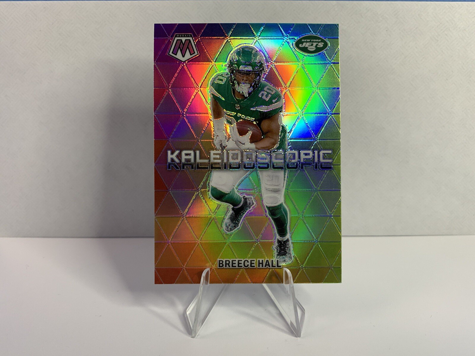 2024 Panini Mosaic Football Breece Hall Kaleidoscopic Insert SSP New York Jets