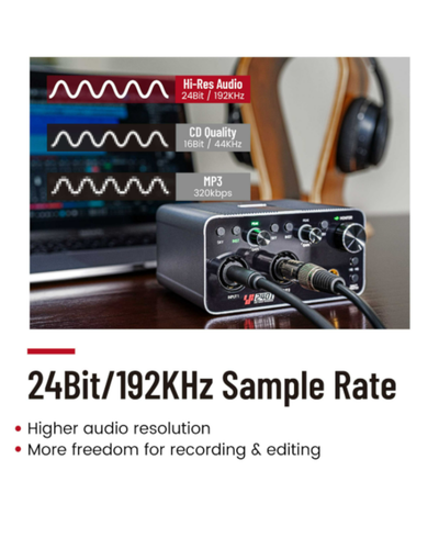 Simplefly SF2401 Digital Dual-Channel 24bit/192kHz AD/DA Converter w/ USB-C - Picture 8 of 10