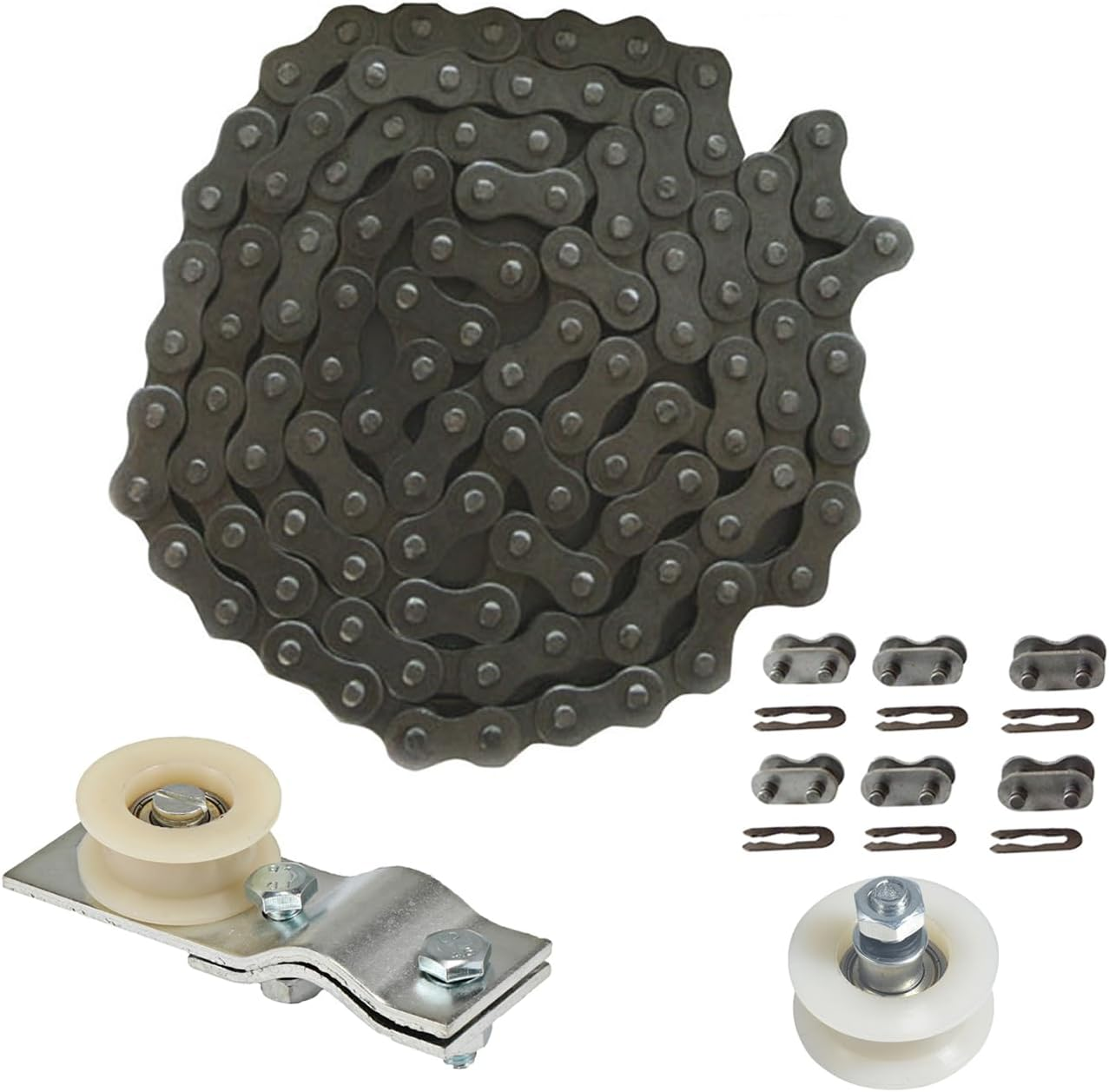 415H Chain 110L Link Heavy Duty and Master Link Chain Tensioner Guide Idler Pull